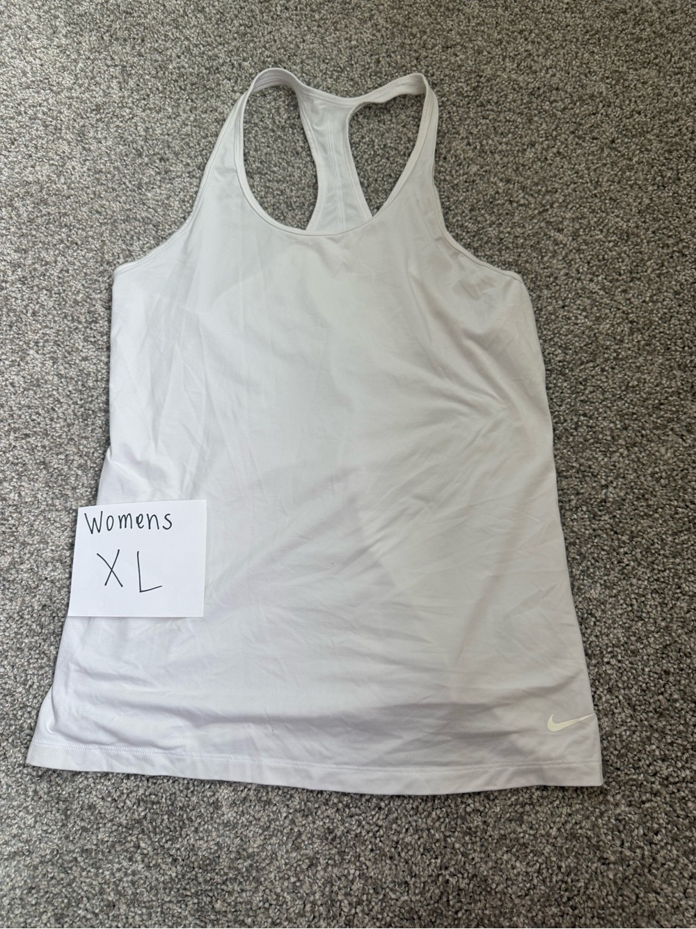 Nike Women's Light Gray Racerback Training Tank